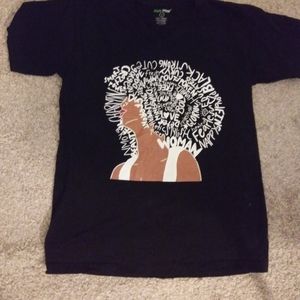 Black beauty v-neck tee shirt